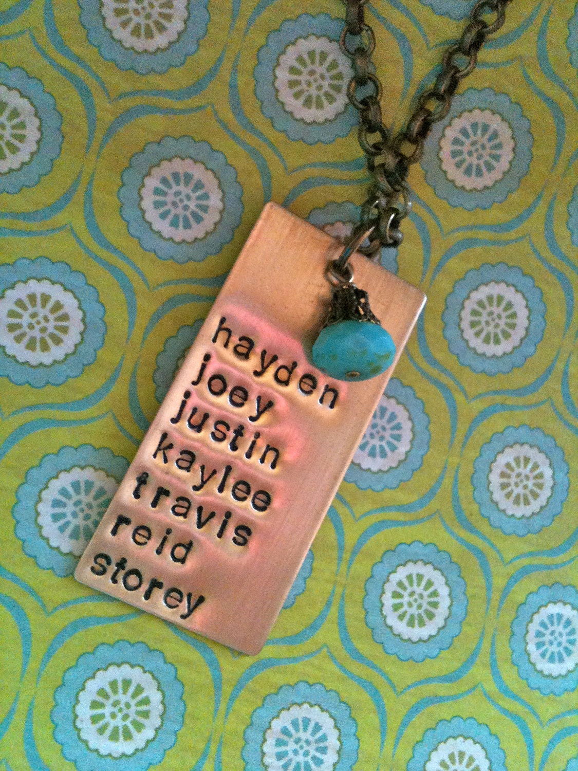 All My Children/Grandchildren...Hand Stamped Necklace