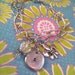 NEW-Rustic Initial Sparkle....Hand Stamped Chunked Charm Bracelet