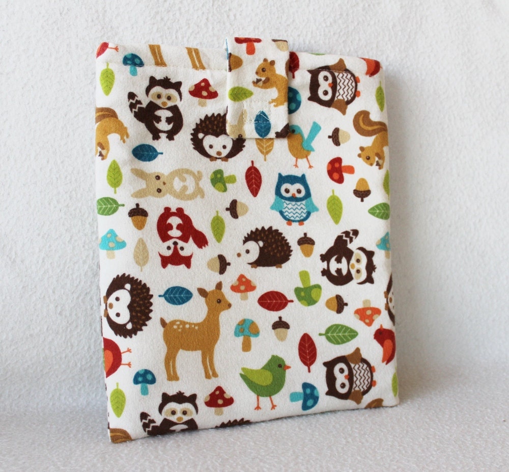 Forest Animals iPad Padded Travel Sleeve
