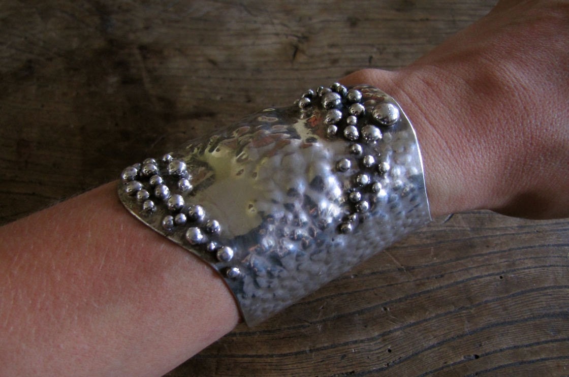 Adorned Sterling Silver Cuff