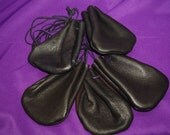 5 Wholesale Black Leather Medicine Bag Large