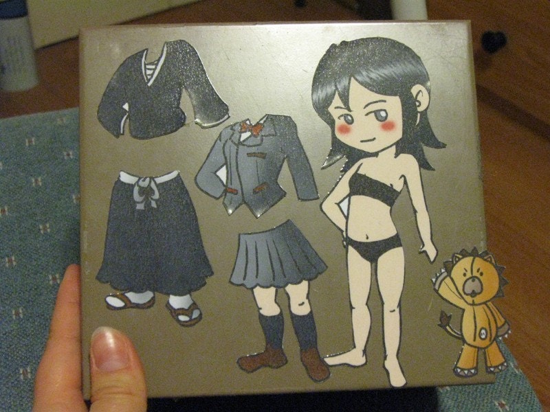 Bleach-Dress-up-Rukia Items similar to Bleach Rukia Magnetic Dress Up Doll on Etsy