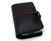 Hand-Stitched iPHONE 4 / 4s WALLET with a Silicone Case (Free Monogramming)