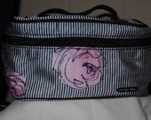 Personalized Cosmetic Bag Victoria's Secret Pink Flowers - Great Bridesmaid Gift