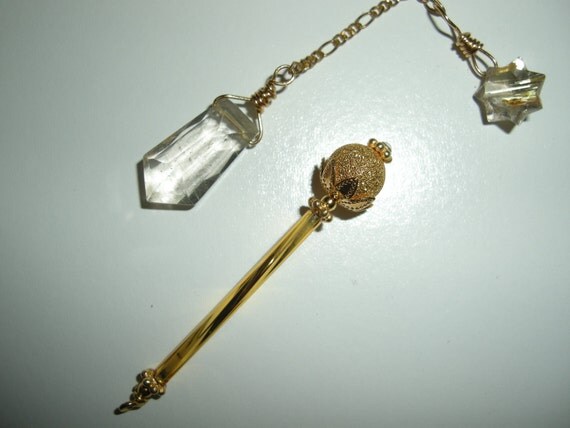 Fairy Wish Wand TM Golden Sparkle by MoonGlowWishes on Etsy