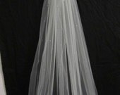 Single tier cathedral veil, bridal veil, wedding veil, cathedral veil, 108 inches, with Swarovski Crystals / Swarovski Rhinestones