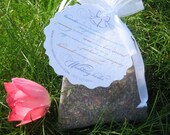 Wedding Herb Sachet (chamomile, roses, sage, patchouli, lavender, bridal shower, favor, bride)