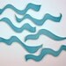 Blue WAVEs Ceramic Mosaic Tile (tiles to mosaic) Handmade mosaic tiles-Blue mosaic tile