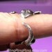 Gecko Lizard ring, Adjustable antiqued silver ring jewelry, Birthday gift