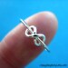 925. Simple Infinity ring - sterling silver ring jewelry, sisters, forever best friends 123112