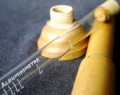 Albuminimetre. Vintage scientific vial.
