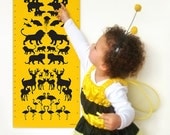 Animal Height Chart for the modern kid by Erupt Prints