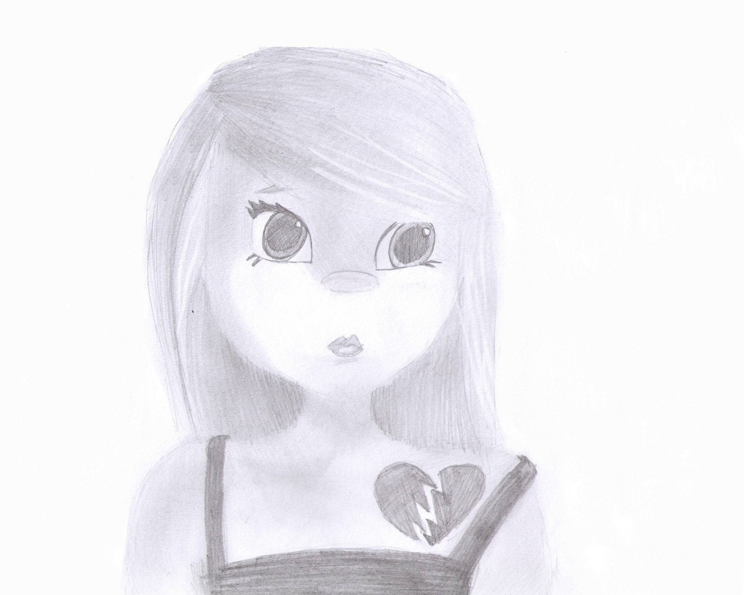 Sad Girl 8x10 Print
