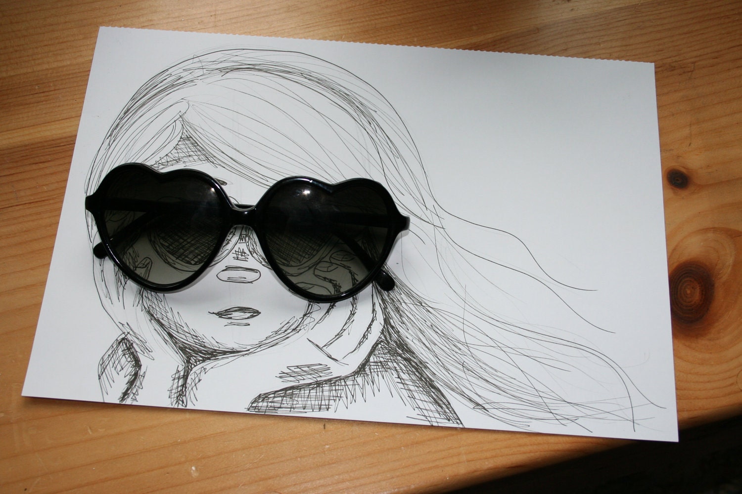 Looking for Love 4x6 sketch print