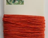 10 Yards Orange 4 ply Irish Waxed Linen Thread