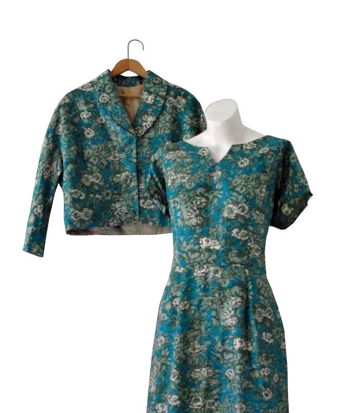 STUNNING 50s SILK SUIT