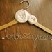 Personalised Bridal Hanger Wedding dress Hanger for Bride Bridesmaids Gift Bridal Shower.