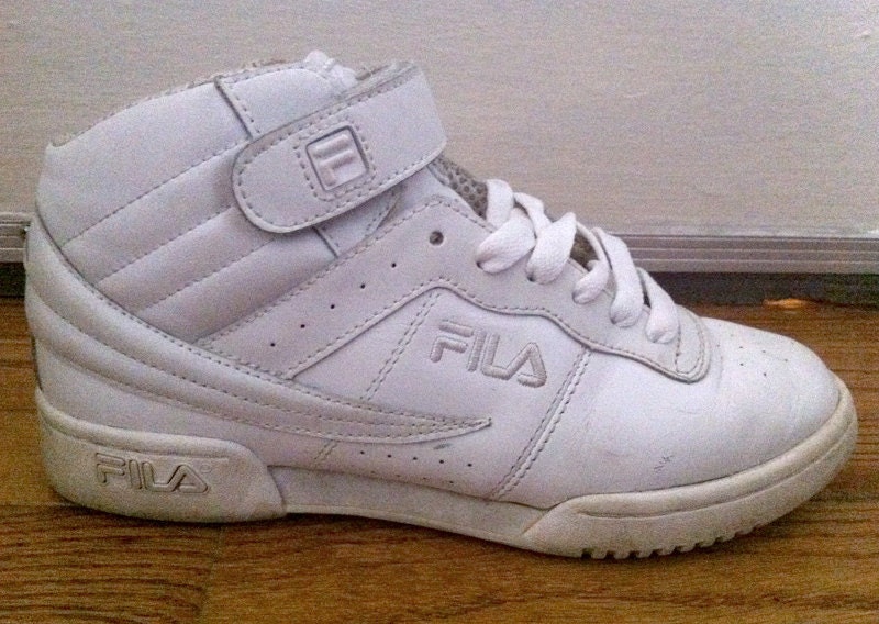 high top white filas