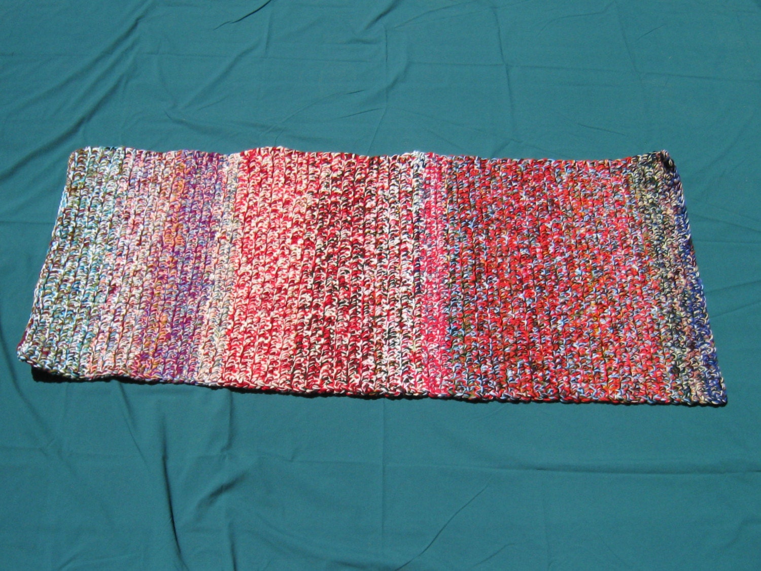 Hand Crochet Rug 55 x 24 Runner