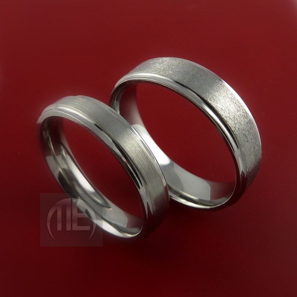 Wedding Rings Sets on Titanium His And Her Matching Rings Wedding Band Set Sizes 3 22