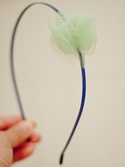 SALE: navy tulle - headband