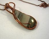 Imperial Jasper Copper Wire Wrapped Pendant and Necklace