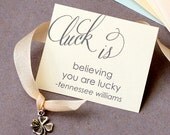 Cake Pull for Bridesmaid - Silver Charm - Four Leaf Clover