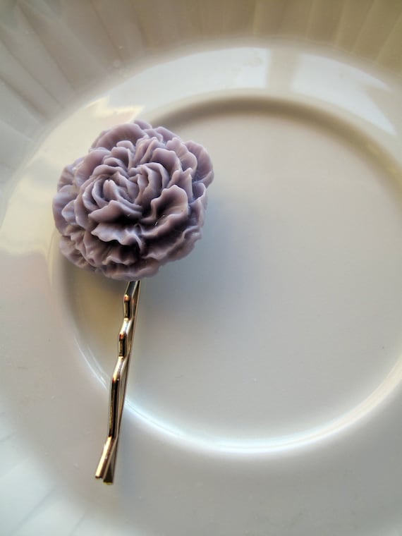 Peony Hair Pin- Lilac