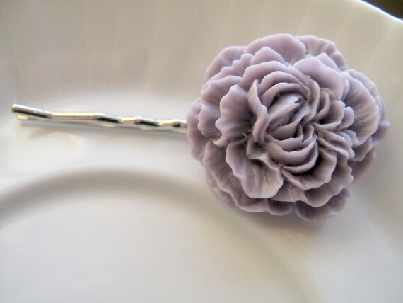 Peony Hair Pin- Lilac