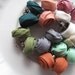 four pairs of bias tape earrings: choose your colors