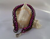 Purple and Black Aluminum Persian Bracelet