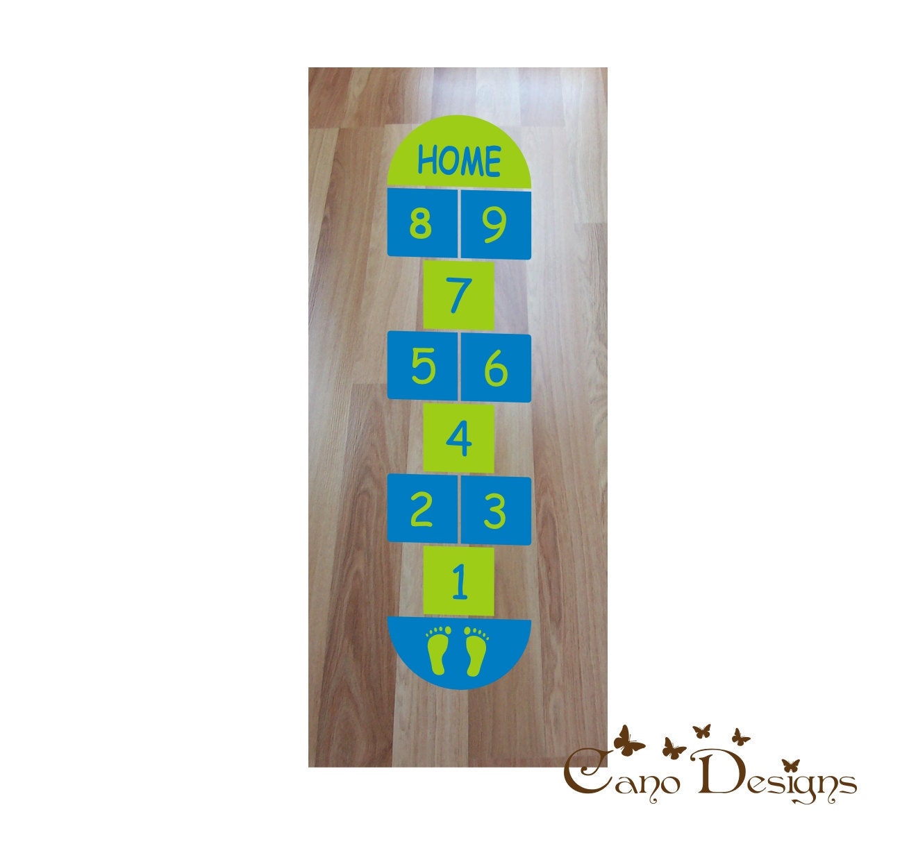 Items similar to Hopscotch Vinyl Floor Decal, Playroom, nursery, kids
