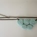 5 circles necklace / celadon