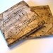 Classical Music Coasters, re purposed tiles, vintage sheet music, set of two, 4 x 4 inches