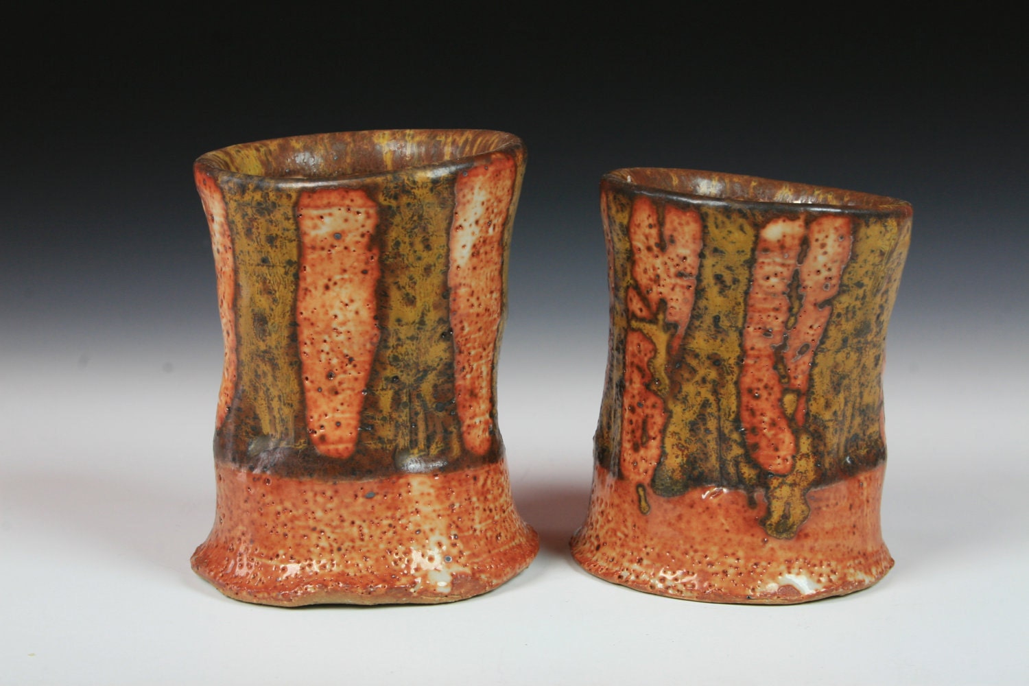 pair of "Autumn blaze" cups
