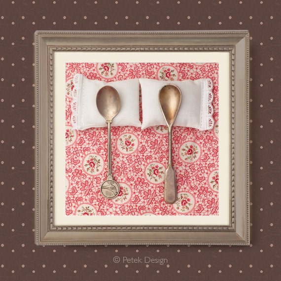 Whimsical Photo 8x8 Fine Art Photography. Spooning No14, Shabby Chic, Wedding gift for Newlyweds, Floral Pink Brown
