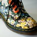 Vintage 90s Dr Doc Martens Floral Flower Grunge Boots