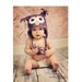 PDF CROCHET PATTERN 002 - Baby Owl hat- Multiple sizes from newborn through 12 months