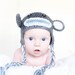 PDF CROCHET PATTERN 010 - Sock Monkey hat - Multiple sizes from newborn through age 4