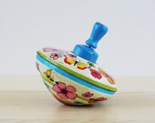 Vintage Metal Toy Spinning Top SALE