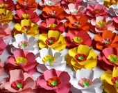 Poppy Love Paper Flowers - Assorted Colors - set of 100 - Made To Order