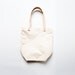 Organic Raw Canvas Tote with Natural Leather Straps