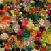 Rainbow Flower Garden Plastic Bead Mix