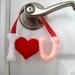 I LOVE YOU - Felt Door Hanger