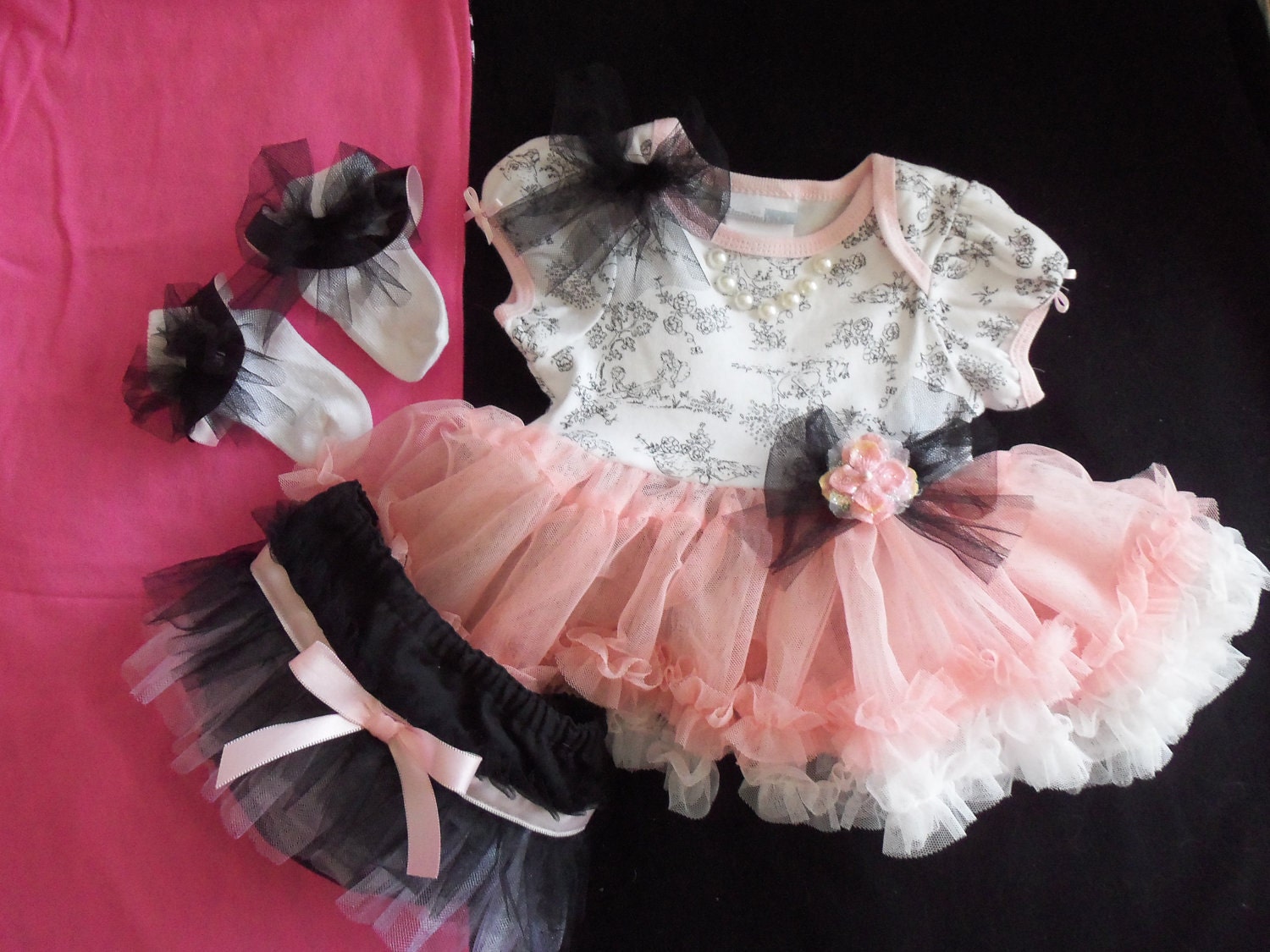 Peach baby outfit