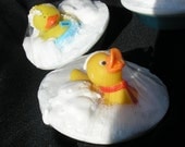 Baby shower, Bubble Bath Duck, Ducky bath soap duck pond Rubber Duckie Glycerin Soap free shipping