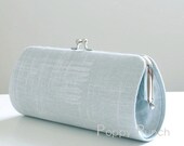 Painters Canvas in Platinum..Small Clutch Purse
