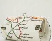 Metro de Paris -- Small Clutch Purse