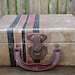 Vintage Train Case Suitcase Box