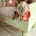 Green and Pink Dog Bed, Cat bed, Isabel Luxury Pet Lounger